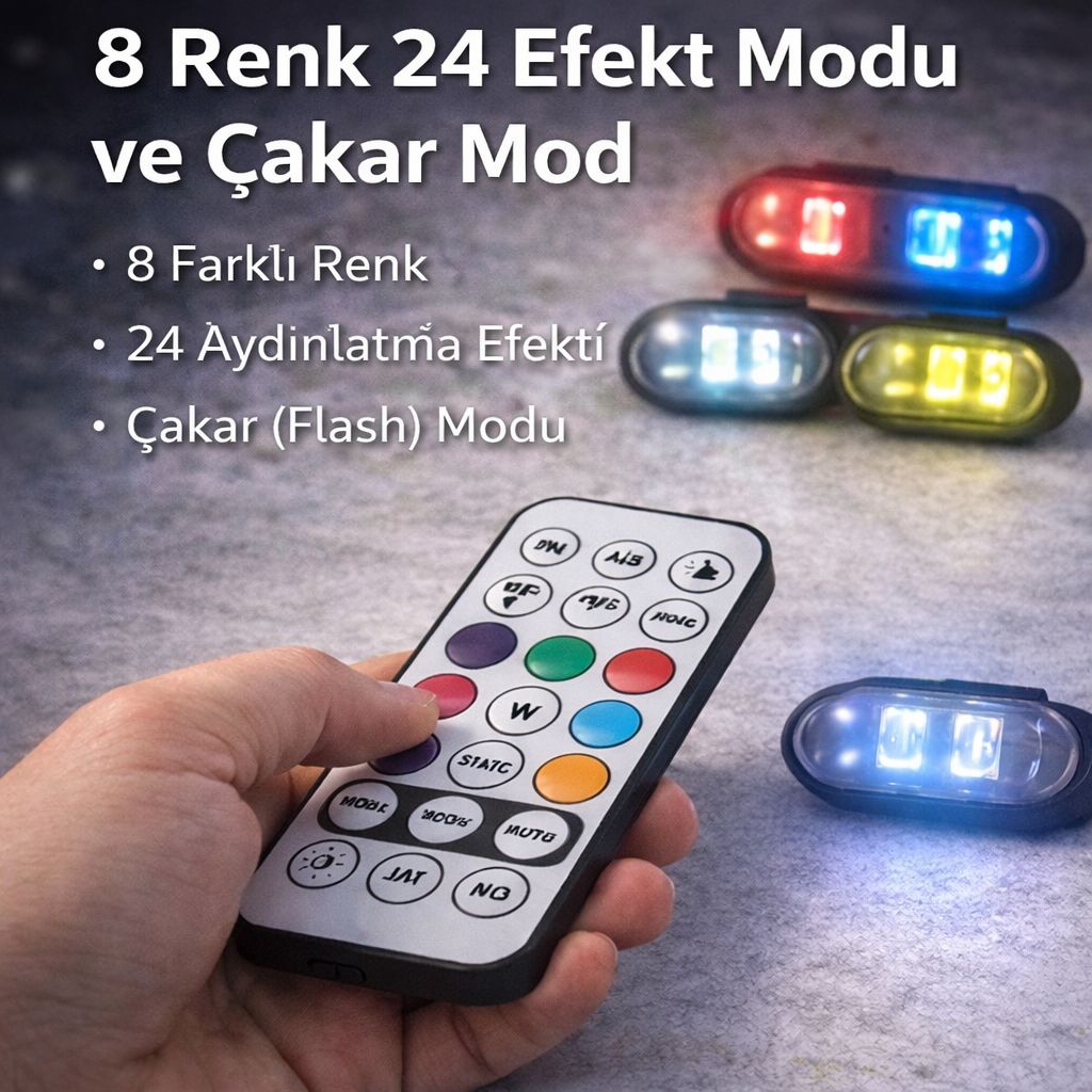 DocaMark™ Led Çakar Işık Kumandalı